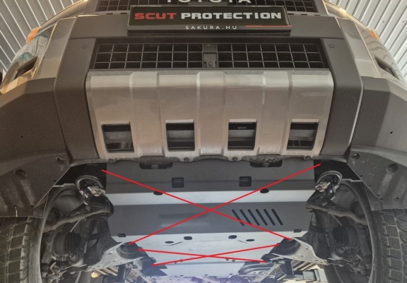 Protector metalico de la caja de cambios Toyota Land Cruiser 250