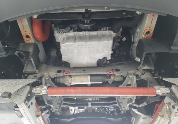 Cubre carter de aluminio Mercedes Sprinter - RWD