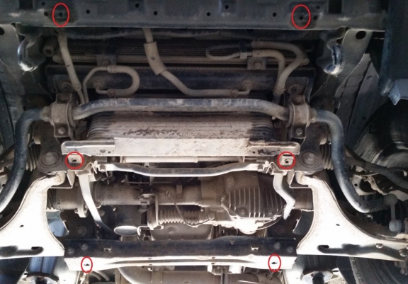 Cubre carter metalico Mitsubishi Montero 4 - V80