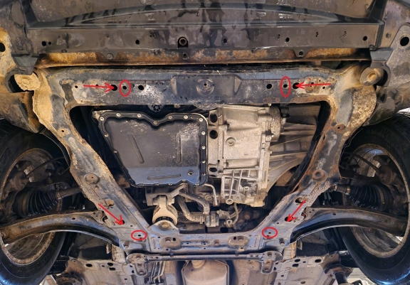 Cubre carter metalico Nissan X-Trail T31 - Vers 2.0