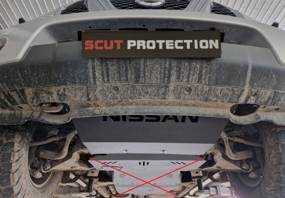 Protector del radiador Nissan Navara D40